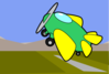 Green And Yellow Plane Clip Art